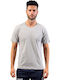 Herrenblusen Kurzarm T-Shirt Grau