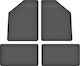 Car Rubber Mats Set 4 Pcs Universal Lancia Voyager 7 Seats 2011-2016