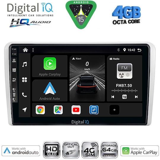 Digital IQ Ηχοσύστημα Αυτοκινήτου για Opel Corsa / Meriva / Tigra / Vectra 2004-2014 (Bluetooth/USB/WiFi/GPS/Apple-Carplay/Android-Auto) με Οθόνη Αφής 9"