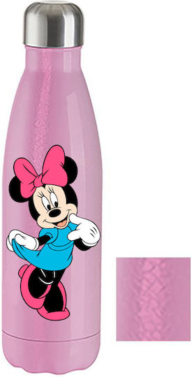Бутилка Термос Mickey Mouse 500ml Розова Crackle