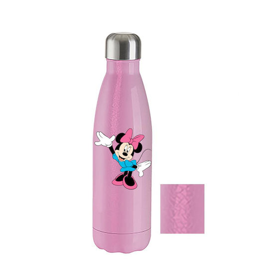 Бутилка Термос Mickey Mouse 500ml Розова Crackle