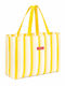 Κίτρινη Canvas Tote Bag 50x20x35 Cm Φερμουάρ & Εσωτερική Θήκη Brunet Flamingueo