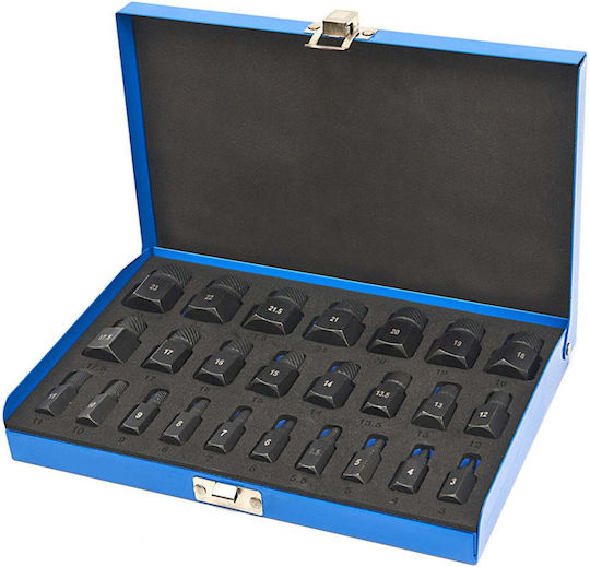 Set Broken-Damaged Screw Extractors 25 Pieces Hbm