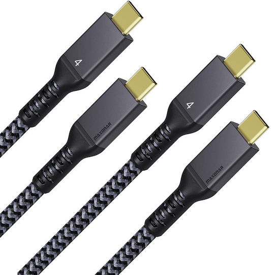 Cablu Thunderbolt 4 Maxonar 1,6 M 2 Bucăți 40 Gb S 100 W 8k Usb4 Usb-c