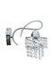 HowHomely Modern Wandleuchte mit E27 Lampenbirnensockel in Silber