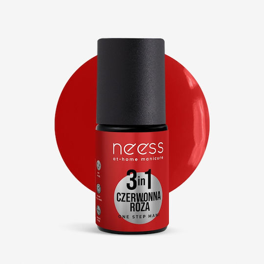 Neess Ojă Pentru Unghii Cu Gel Roșu Rose 4ml
