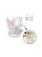 ecarla Kaffe/Freddo Glas in Rosa Farbe 260ml