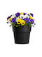 HowHomely Black Flower Pot 12.7cm