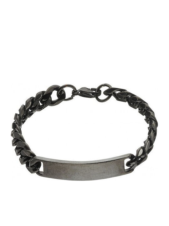 Art Collection Men's Handcuff Bracelet Made of Stainless Steel