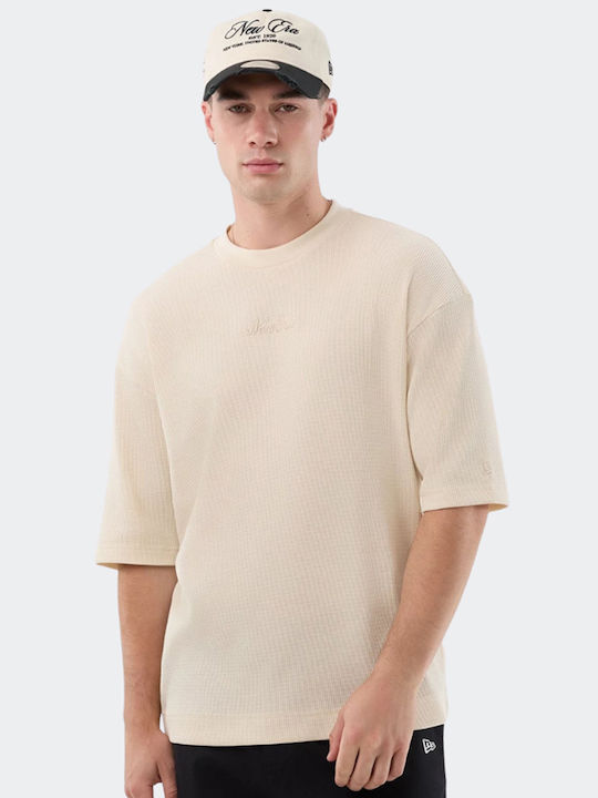 New Era T-shirt Beige