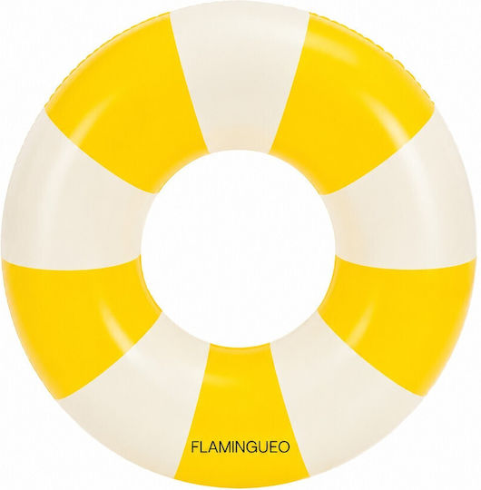 Flamingueo Φουσκωτό Θαλάσσης Donut Κίτρινο 90x90cm