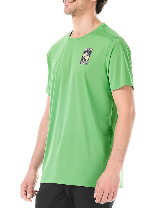 Sportliches Herrenbluse Kurzarm Grün