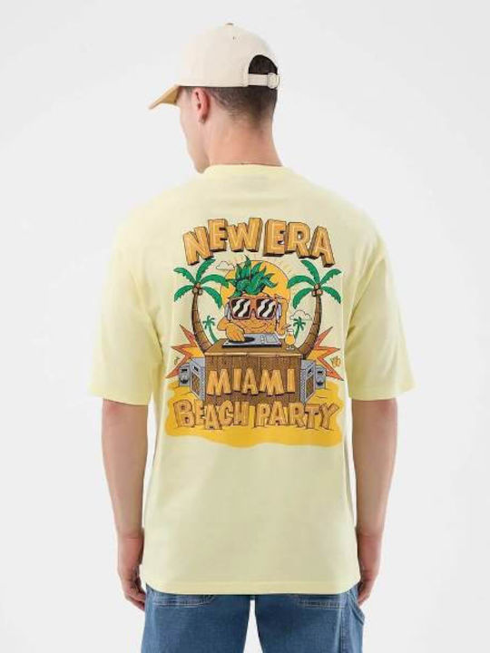 New Era T-shirt Pastel Yellow