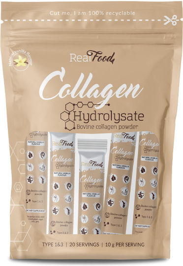 RealFood Collagen Hydrolysate (20 x 10gr.) 200gr Βανίλια