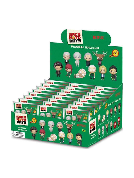 Sakamoto Days 3d Foam Bag Clips Series 2 Display Σετ 24 Τεμάχια
