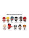 Daredevil 3D PVC Schlüsselanhänger Classic Display Set 24 Stück