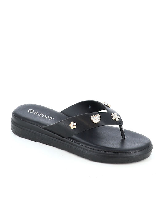 B-Soft Дамски Сандали Flatforms Черни 237/4590-...
