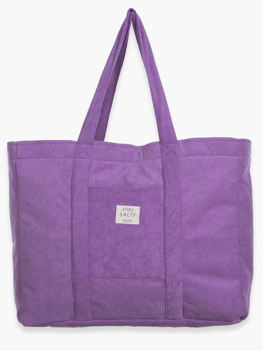 Nef-Nef Homeware Terrycloth Beach Bag Purple