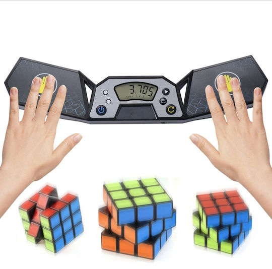 Cronometru Speedcubing Zola Cube Antrenament Jocuri Logice Funcție Salvare Record Negru Argintiu