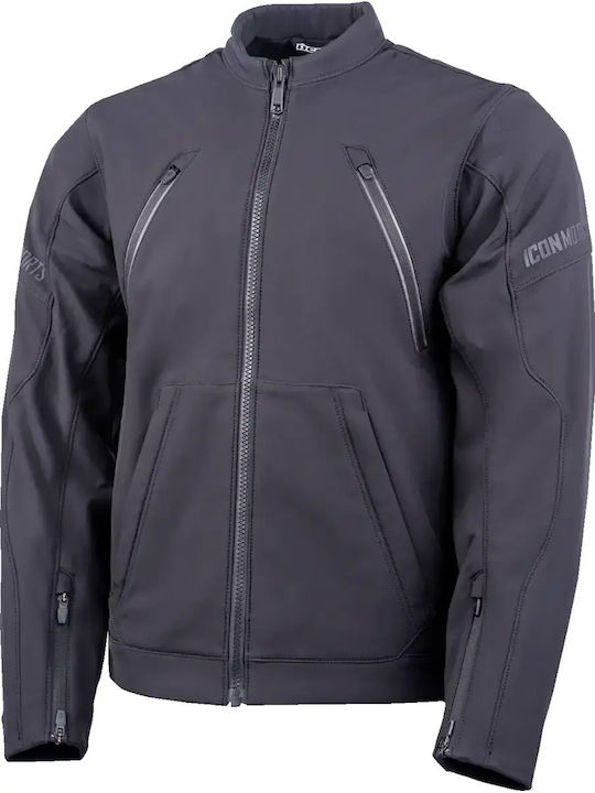 Icon Merc3 Softshell Jachetă De Călărie Pentru Bărbați Iarnă Neagră