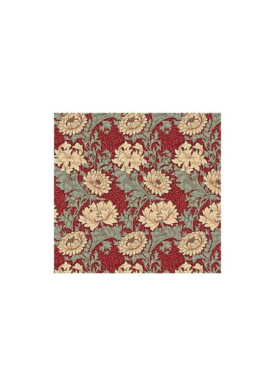 Oxygen Eco Text Fabric Dekorativer Kissenbezug Burgundisch 45x45cm