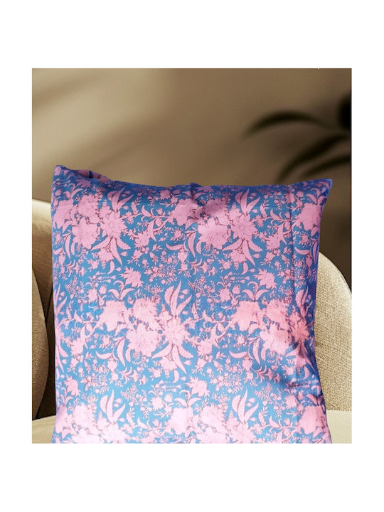 Oxygen Διακοσμητική Μαξιλαροθήκη Indigo Abloom Blenders Μπλε 45x45εκ.
