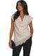 Γυναικεία Μπλούζα Ντραπέ Μπεζ