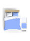 Extrapościel Set Pillowcases White Light Blue 40x40cm