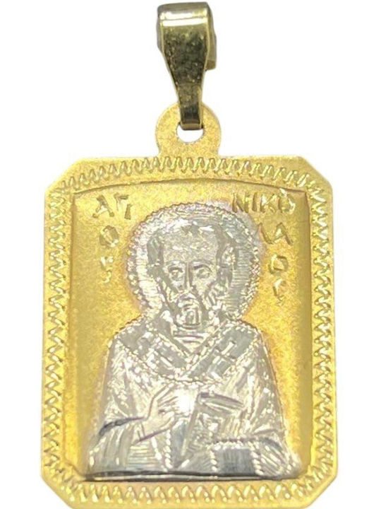 Charm Talisman mit Steinen aus 14K Gold