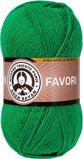Νήμα Πλεξίματος Ακρυλικό Favori Madame Tricote Paris 120 Πράσινο 100γρ 210μ