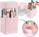 ecarla Make-up Zubehör Aufbewahrungskoffer für Kosmetika Rosa 12 Stück