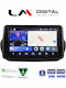 LM Digital Car Audio System for Peugeot Bipper Fiat Fiorino Citroen Nemo 2007 to 2021 Bluetooth USB Wi-Fi GPS Apple CarPlay Android Auto