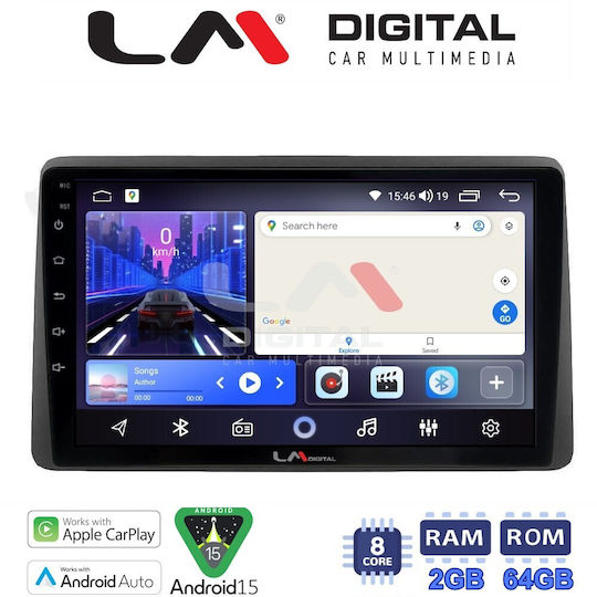 LM Digital Ηχοσύστημα Αυτοκινήτου για Nissan Juke 2021 (Bluetooth/USB/WiFi/GPS/Apple-Carplay/Android-Auto)