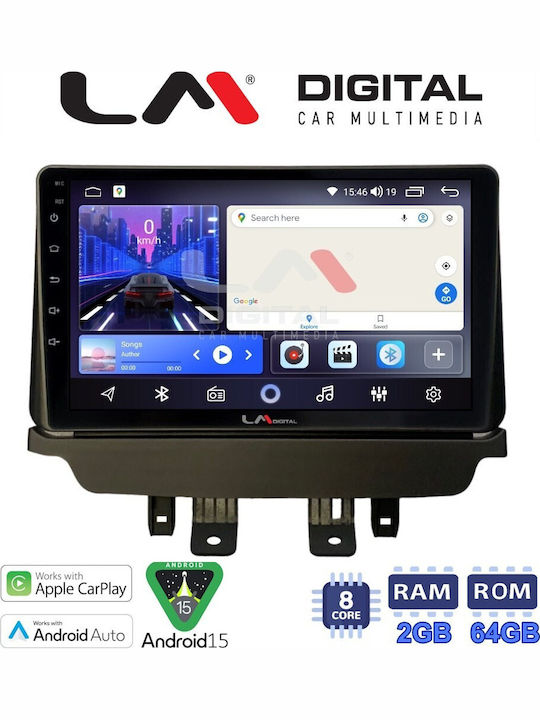 LM Digital Ηχοσύστημα Αυτοκινήτου για Mazda 2 2014 (Bluetooth/USB/WiFi/GPS/Apple-Carplay/Android-Auto)