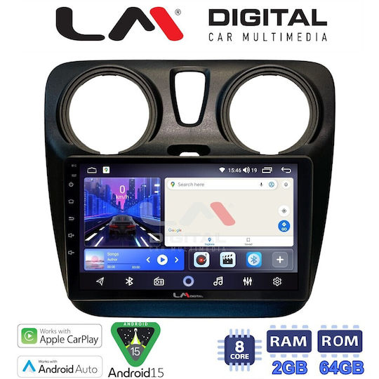 LM Digital Car Audio System for Dacia Dokker 2012 Bluetooth USB Wi-Fi GPS Apple CarPlay Android Auto