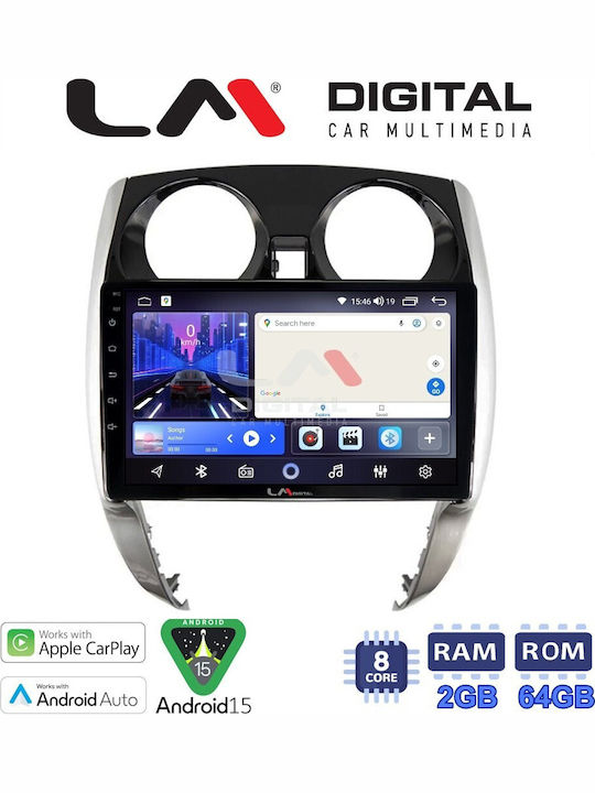 LM Digital Car Audio System for Nissan Note 2013 2020 Bluetooth USB Wi-Fi GPS Apple CarPlay Android Auto