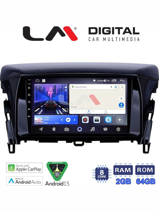 LM Digital Car Audio System for Mitsubishi Eclipse Cross 2018 Bluetooth USB Wi-Fi GPS Apple CarPlay Android Auto
