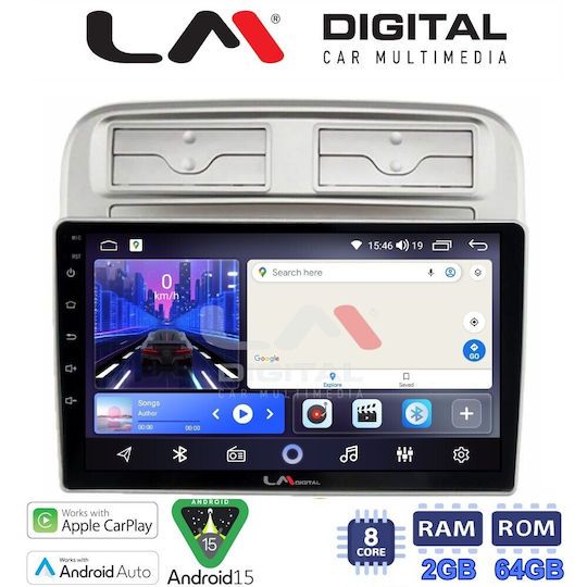LM Digital Car Audio System for Fiat Grande Punto Linea Punto Punto Evo 2007-2011 Bluetooth USB Wi-Fi GPS Apple CarPlay Android Auto