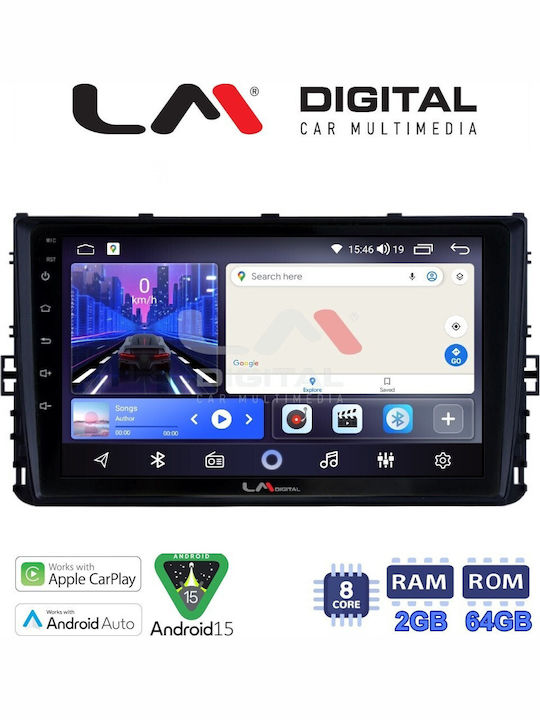 LM Digital Car Audio System for Volkswagen T-Roc T-Cross Polo 2017 Bluetooth USB Wi-Fi GPS Apple CarPlay Android Auto