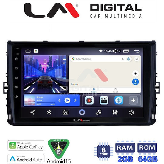 LM Digital Car Audio System for Volkswagen T-Roc T-Cross Polo 2017 Bluetooth USB Wi-Fi GPS Apple CarPlay Android Auto