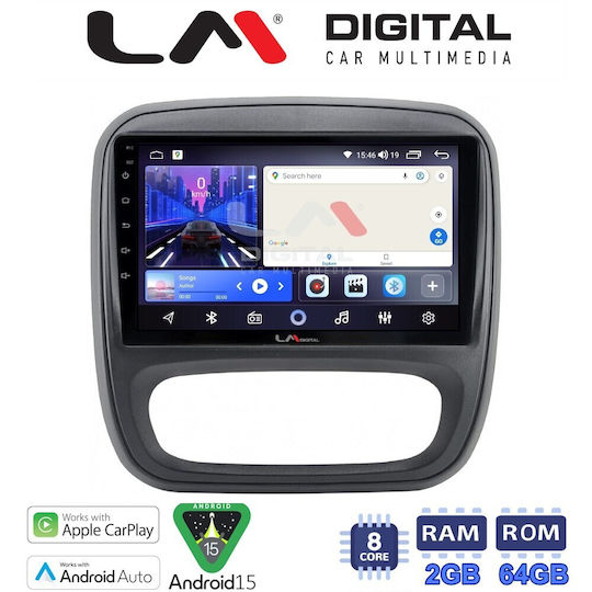 LM Digital Ηχοσύστημα Αυτοκινήτου για Opel Vivaro Fiat Talento Renault Trafic Nissan NV300 2014-2020 (Bluetooth/USB/WiFi/GPS/Apple-Carplay/Android-Auto)