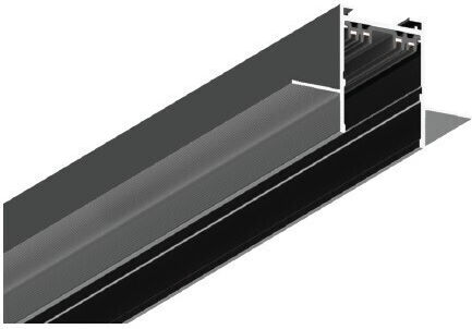 Inlight Χωνευτή Μαγνητική Ράγα 220v Κάλυμμα Μαύρη Απόχρωση D:2m Trm20022 Trm20022
