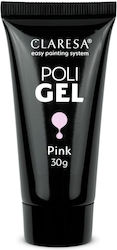 Claresa Poli Gel Νυχιών Ροζ 30gr