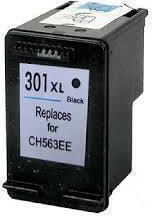Compatible Inkjet Printer Ink Hp Ch563ee 301xl Black 1 Piece