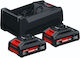 Bosch Set of 2 Tool Batteries