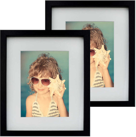 BD art Wall-mounted Photo Frame with Black Wooden Frame