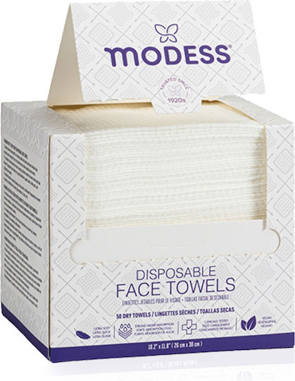 Modess Πετσέτες Προσώπου Μιας Χρησης 50τμχ 26×30cm