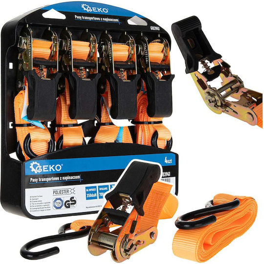 Ratchet Strap 25mmx4.5m 700kg 4 Pieces