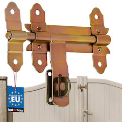 Kotarbau Garagentor Riegel Bolzen Vorhängeschloss Tür Tor Stahl Gold Galvanisiert 150 Mm