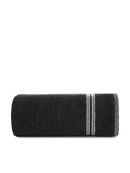 Eurofirany Πετσέτα Προσώπου Filon 50x90εκ. Black